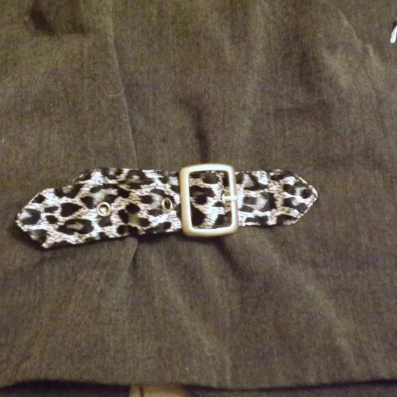 90s Y2k vest cropped leopard mini suit vest 2000s vintage cute whimsygoth layer - Picture 8 of 8